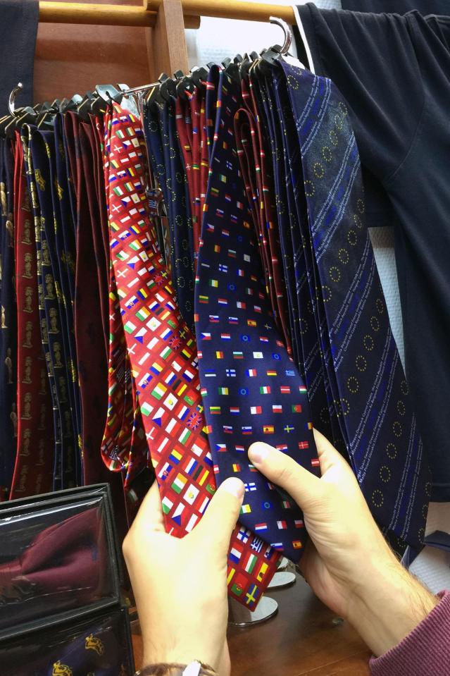  The British flag has even been replaced by the EU flag on ties