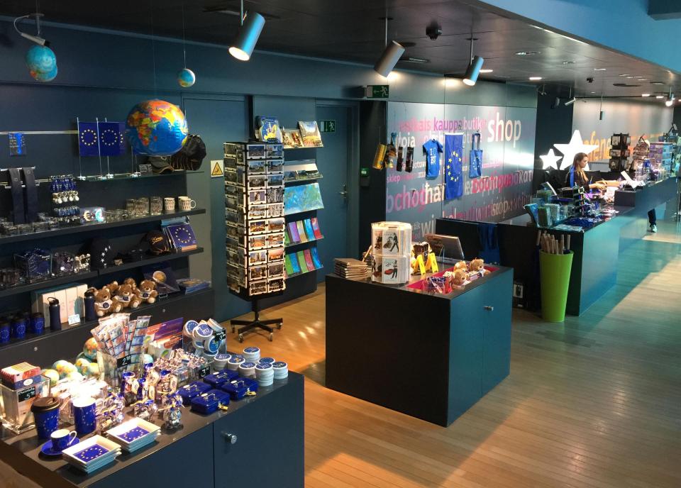  Members of staff at the Brussels gift shops say they have had a lot of interest in people wanting to buy the old design