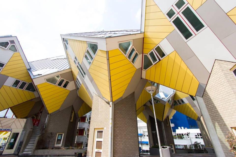  One of these cube houses, in Rotterdam, the Netherlands, is also listed on Airbnb
