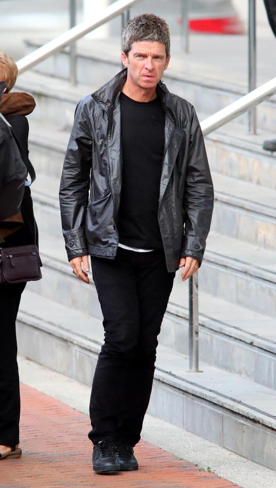 Noel Gallager, pictured in Manchester on Friday, will headline the benefit gig 