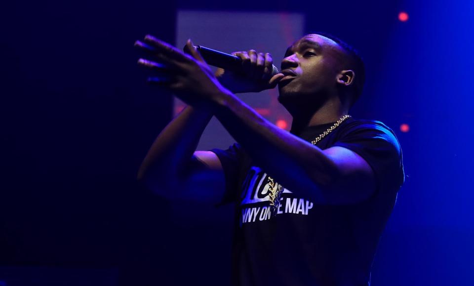 Bugzy Malone performed to the crowds in Manchester tonight 