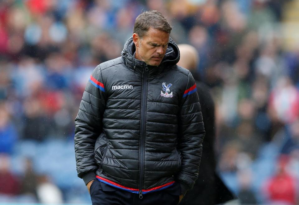 Sun Bets paid out earlier on bets for Frank de Boer to be the first Prem boss to be sacked