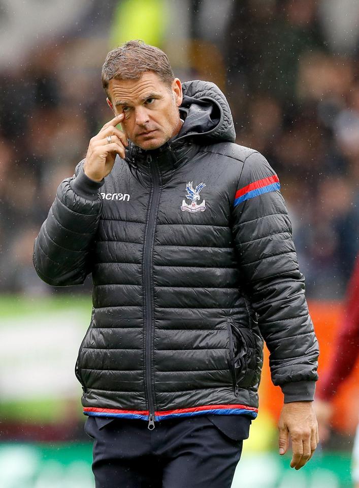 Frank de Boer has been sacked by Crystal Palace