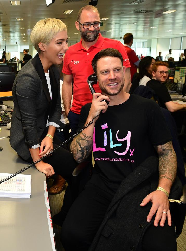  Frankie supported her ex-footballer husband Wayne as he raised money for The Lily Foundation