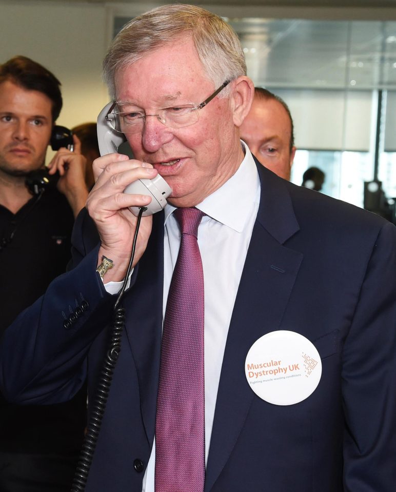  Sir Alex Ferguson joined Sam in supporting Muscular Dystrophy UK