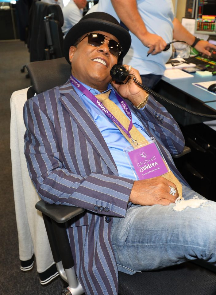  Tito Jackson looked relaxed while fundraising for Caudwell Children