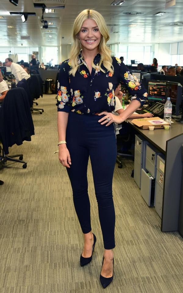  Holly as wearing the same outfit from her turn on This Morning today