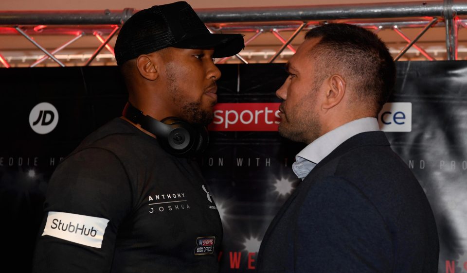  Joshua and Bulgarian 'Cobra' Pulev go face to face in Cardiff