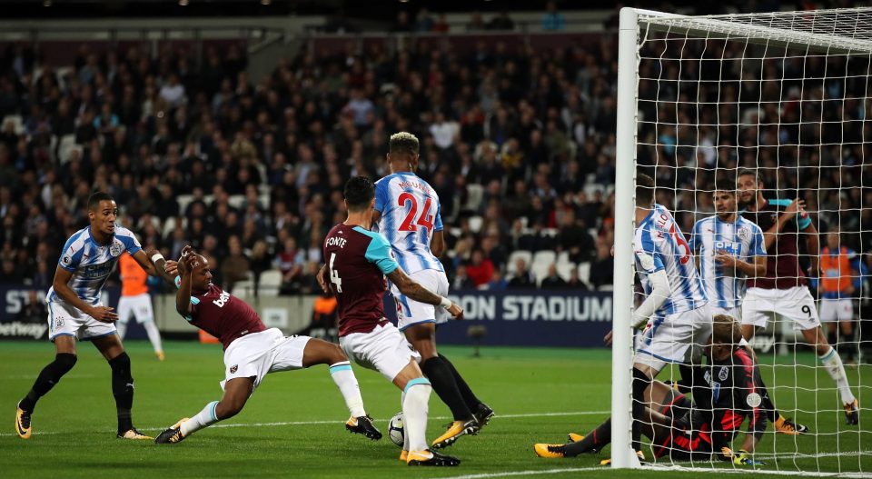  Andre Ayew poked home to ensure West Ham would snatch all three points