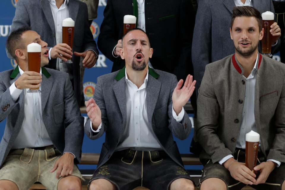 Franck Ribery put his Champions League tantrum behind him on Wednesday