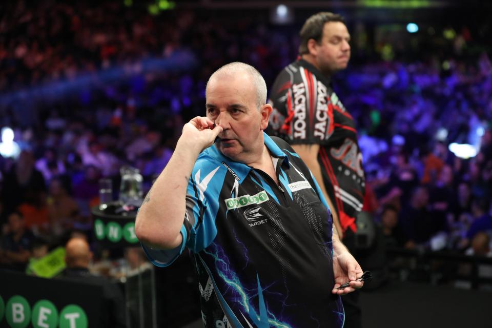  A cartoon willy appeared during a match between Phil Taylor and Adrian Lewis