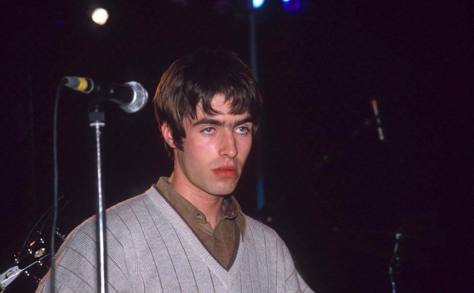  Oasis frontman Liam in his younger days