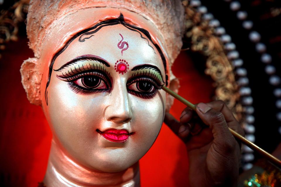  Navratri is a celebration of the Hindu goddess Durga, who appears in nine distinct forms