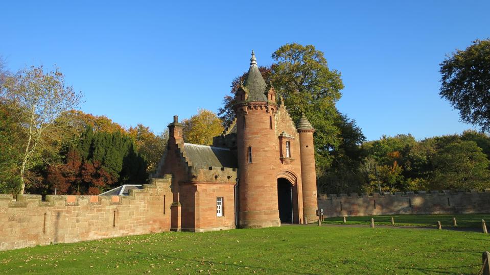 Quirky: You can even stay in the gatehouse to Ayton Castle in Berwickshire