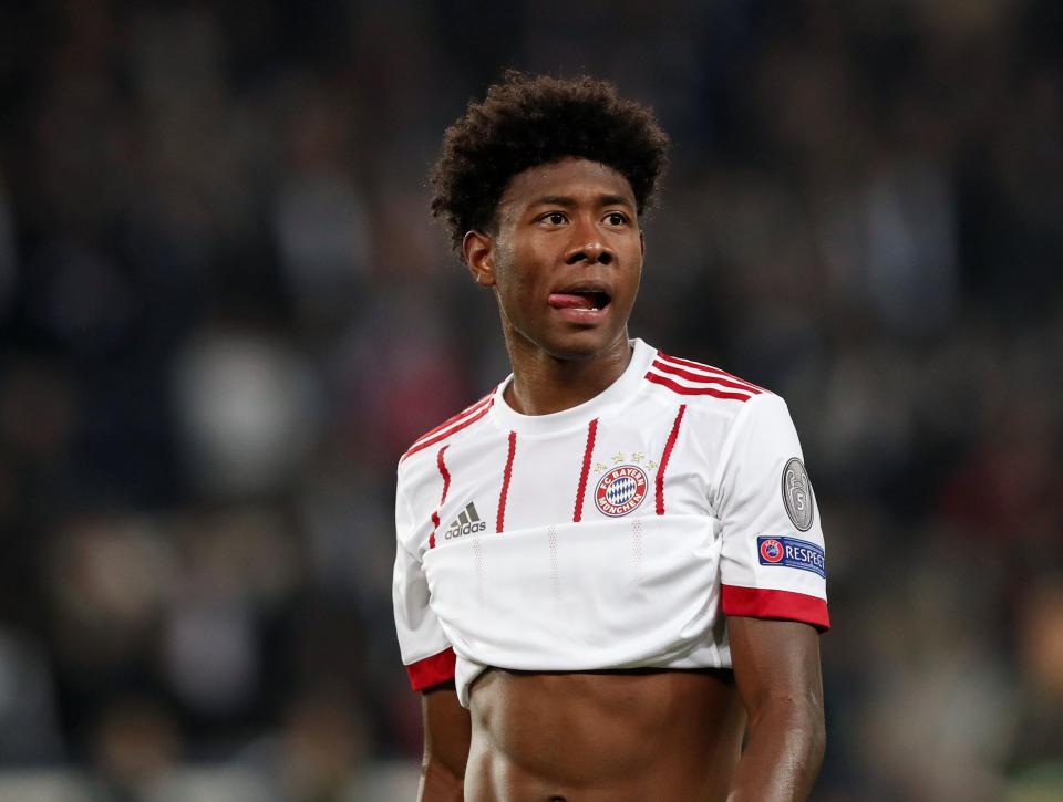  Bayern star David Alaba reacts to the 3-0 thrashing by PSG