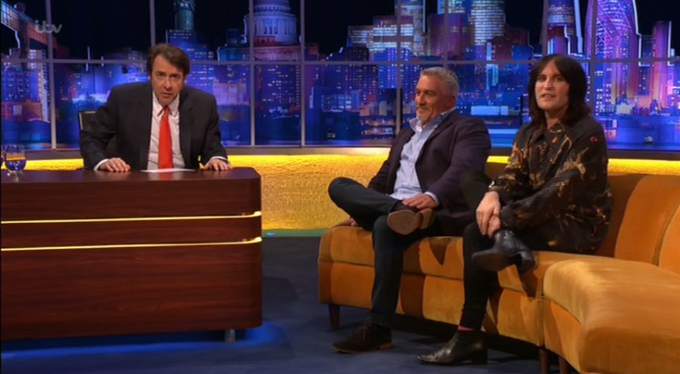  It was after the cheeky host asked Paul about his "flirting" with Prue Leith on Bake Off