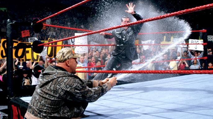  Vince gets a facefull of beer