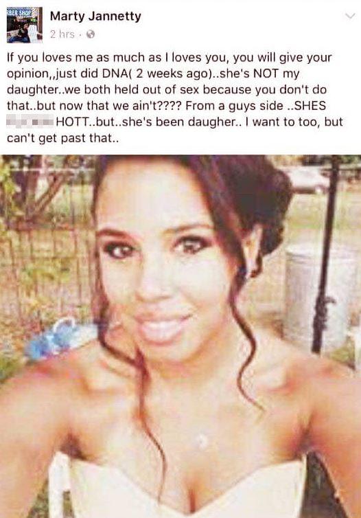 This post, which has since been deleted, appeared on Marty Jannetty's Facebook page