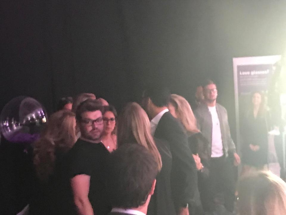  Chris made his way over to see what was going on