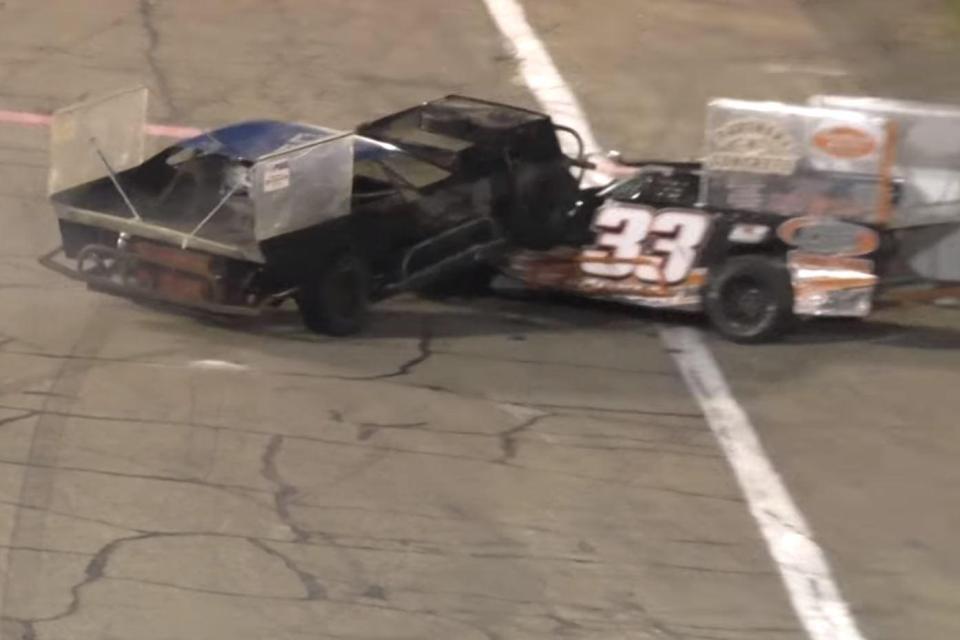 Jeffery Swinford then drives on TOP of Shawn Cullen's car