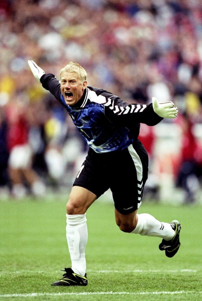  The goalkeeper is Denmark's most capped player ever