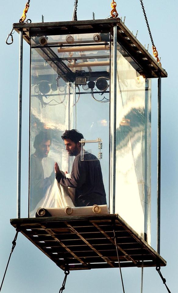  Blaine, who lives in New York has amassed a £10million fortune after staging mind-bending stunts