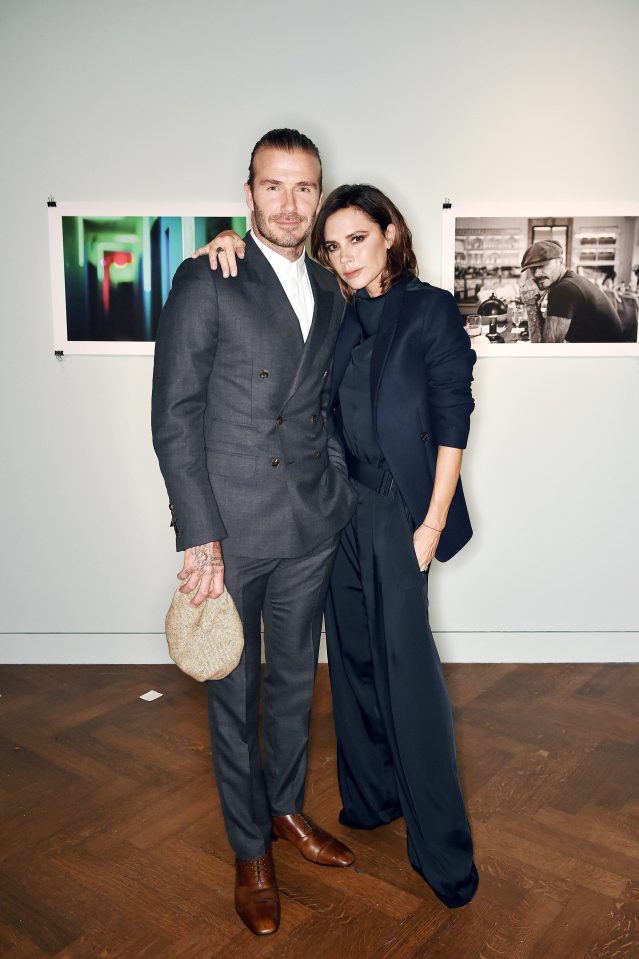 David Beckham and Victoria Beckham at their sons book launch in London