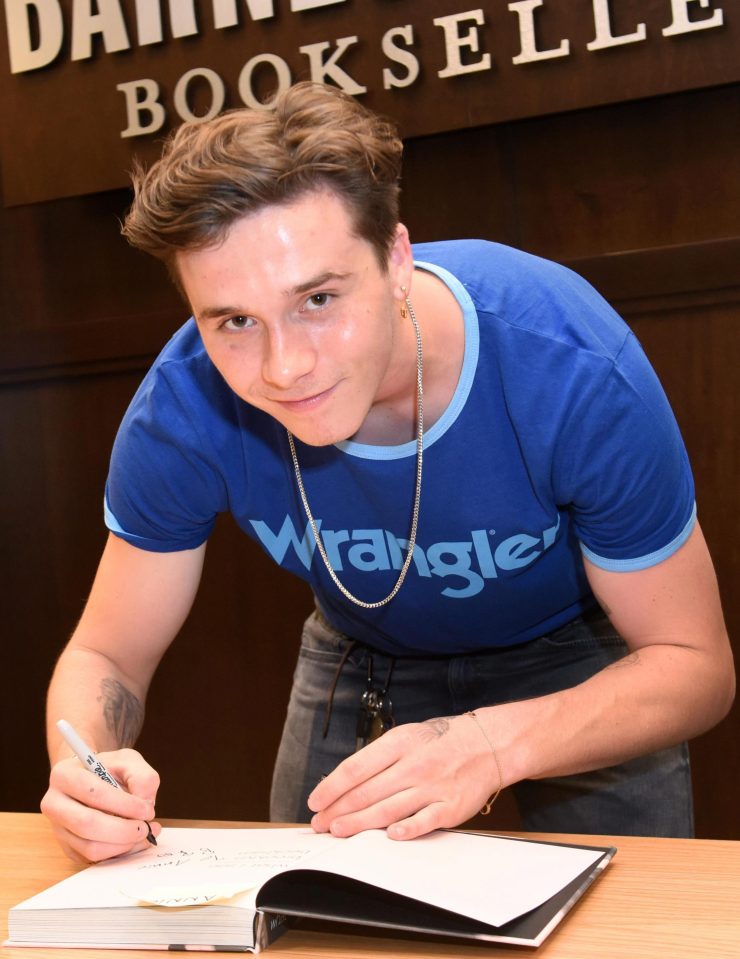 Brooklyn attended a book signing in Los Angeles