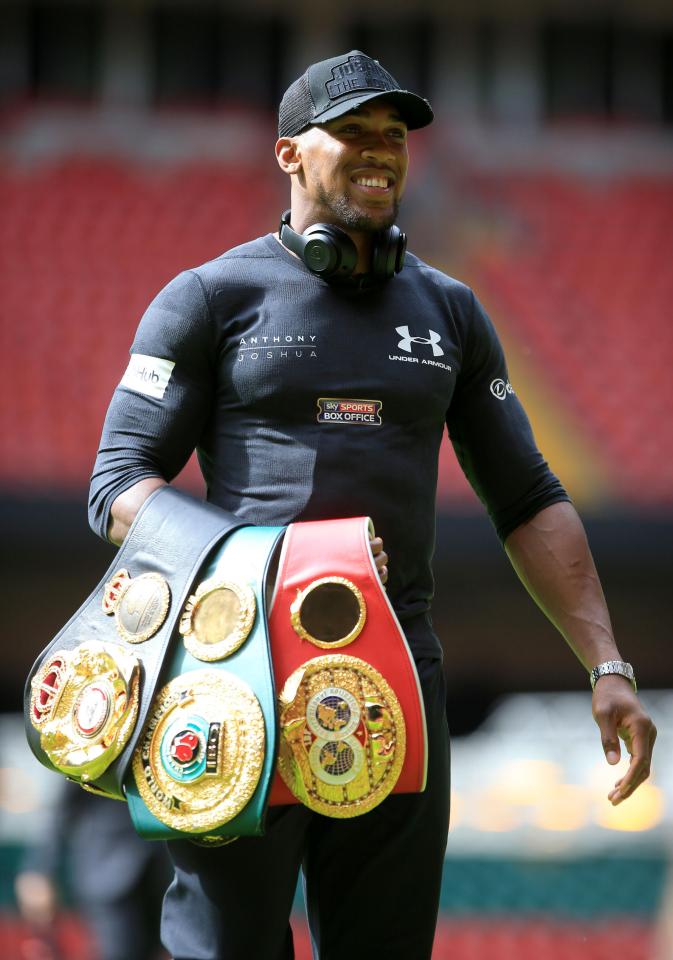 Anthony Joshua holds three heavyweight titles - but wants to add more
