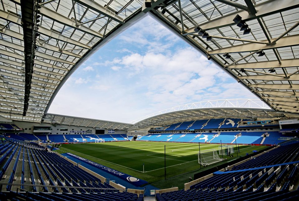  Everton's trip to the Amex Stadium to face Brighton will not be shown on TV