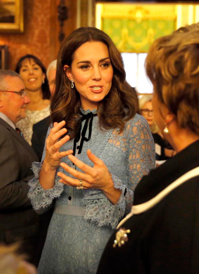  Other web users wondered if Kate's blue dress hinted at the sex of her unborn child