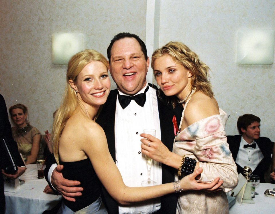 The movie mogul, pictured here with Gwyneth Paltrow and Cameron Diaz, has been at the centre of a slew of allegations of inappropriate behaviour towards women