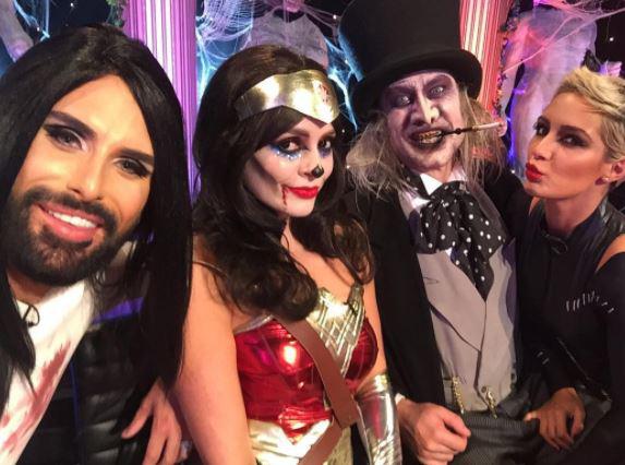  Holly got the fright of her life as she appeared on the show