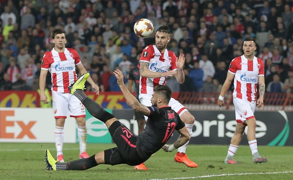 Giroud's excellent goal came right near the end of the game