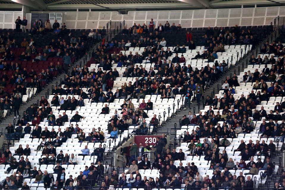 The London Stadium was beginning to empty long before full-time