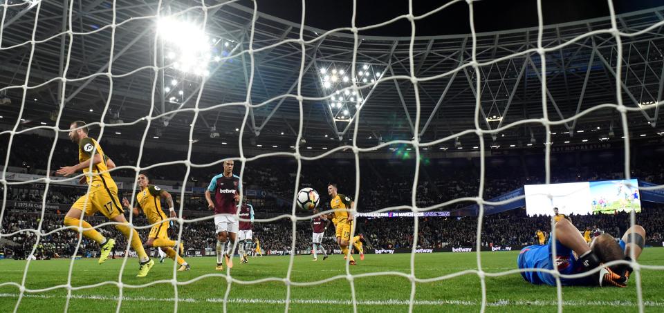 West Ham were left shell-shocked in 3-0 Brighton hammering