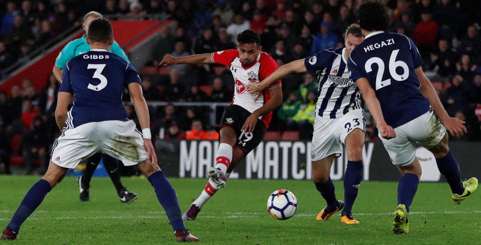 Boufal finishes off his wonder run with a stunning strike against WBA