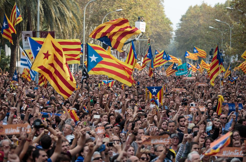  Independence supporters celebrate in the streets on a landmark day