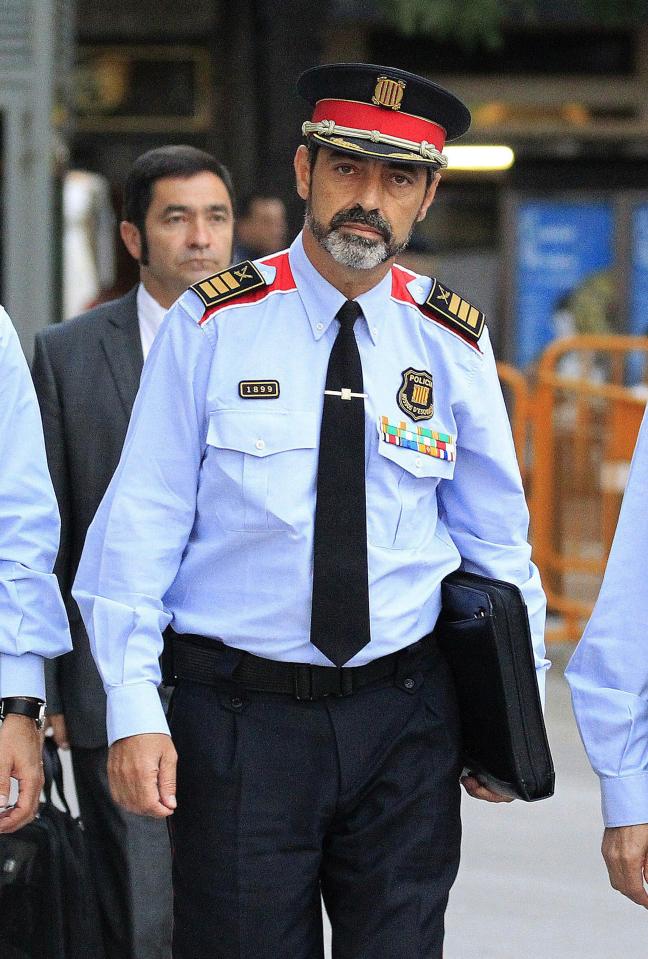 Catalan chief of police Josep Lluis Trapero has been sacked