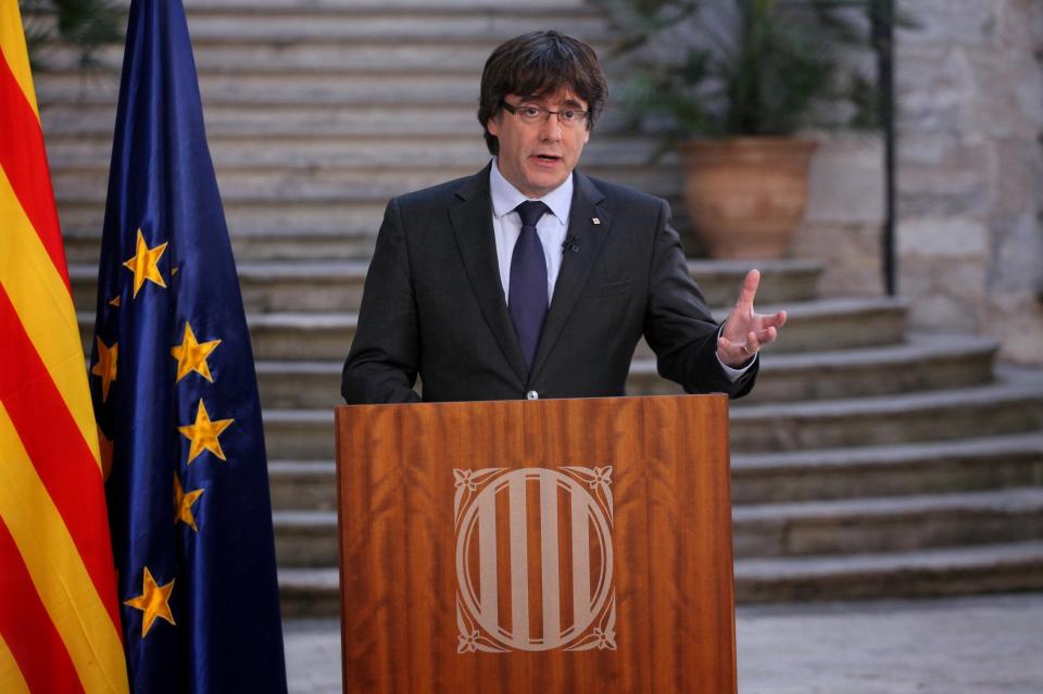  Carles Puidgemont, the ousted president of Catalonia, has travelled to Brussels as he faces the threat of 30 years in jail for sedition