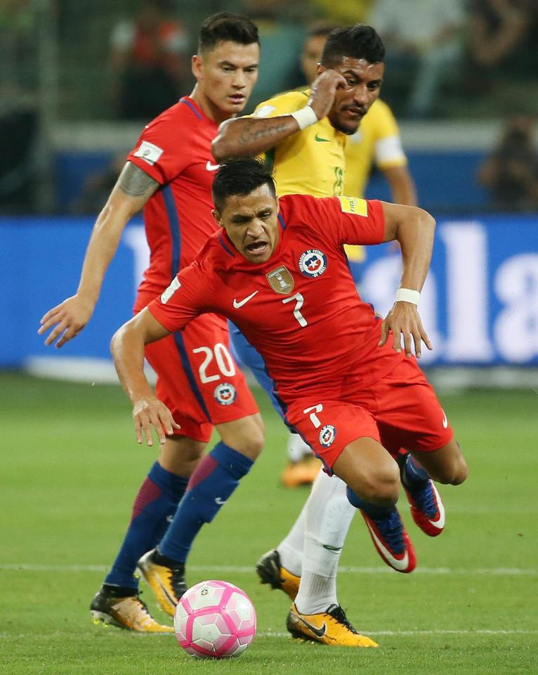 Alexis Sanchez will not be at the World Cup after Chile crashed to defeat at Brazil