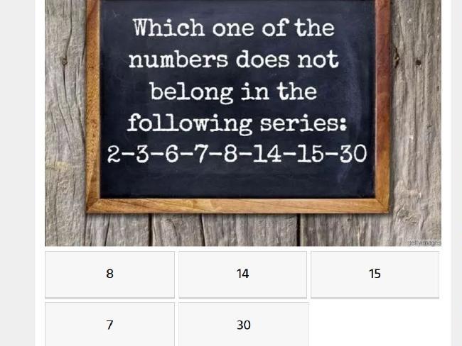  Question four sticks with the mathsy theme to give you a challenging sequence to solve