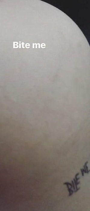  Fans loved the new design on her hip