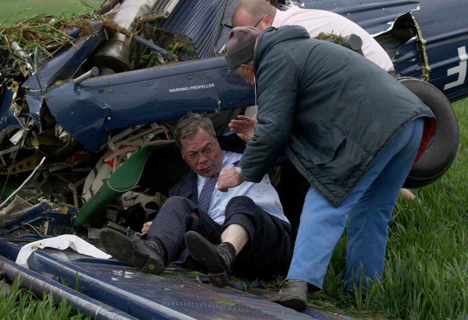 Nigel Farage crash