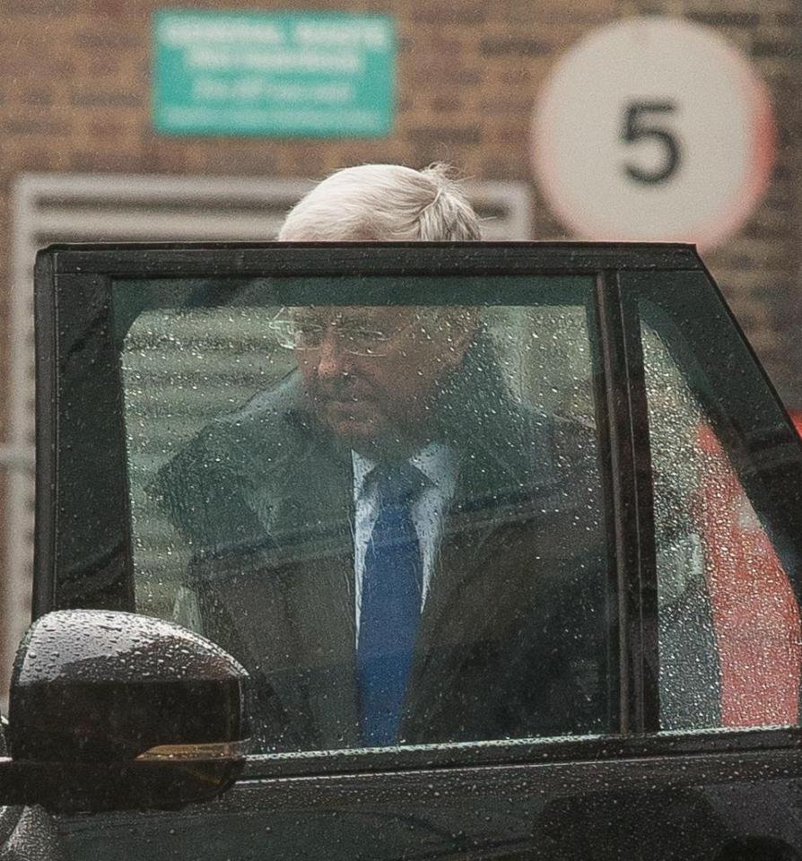 Business as usual... Despite being engufled in scandal Sir Michael attends his Swanley Advice Surgery