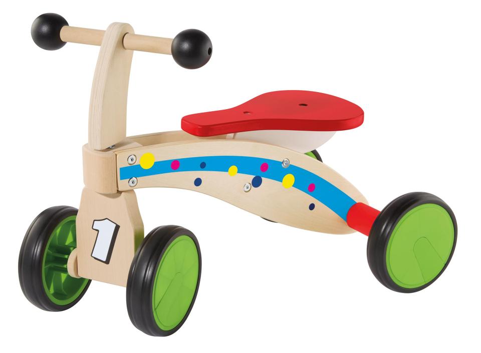  This retro wooden tricycle is selling for just under £25 at Lidl