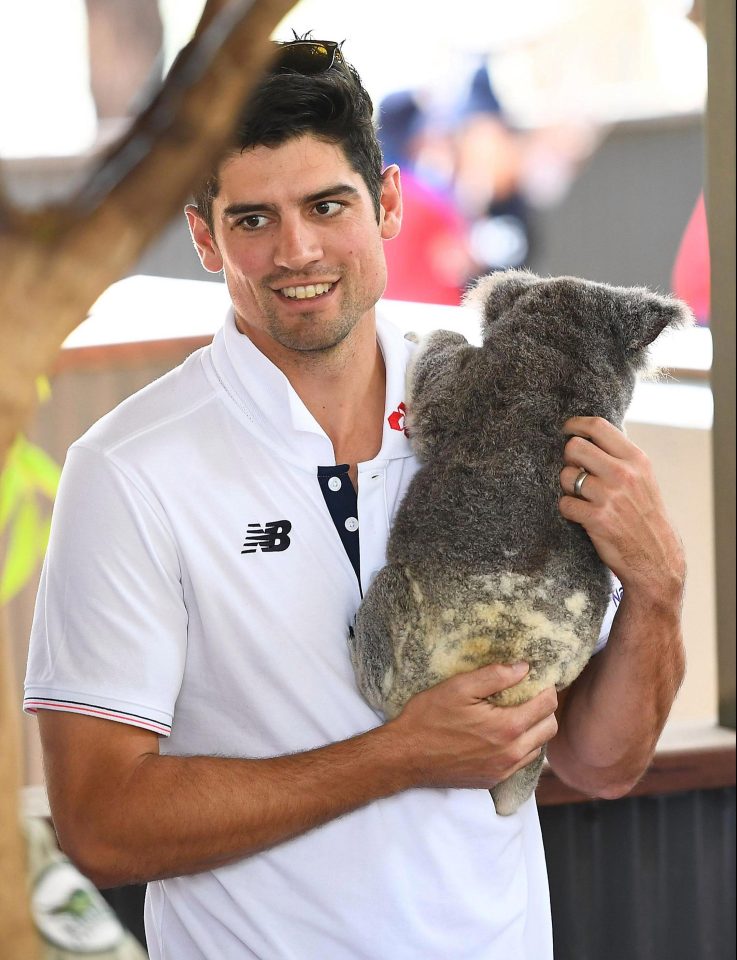  Former Test skipper Alastair Cook enjoyed his morning at the Billabong Sanctuary