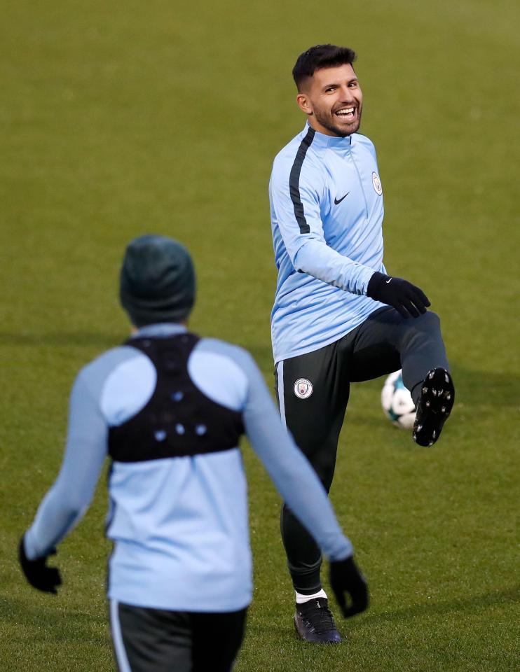 Manchester City strike ace Sergio Aguero could be called upon for Feyenoord clash