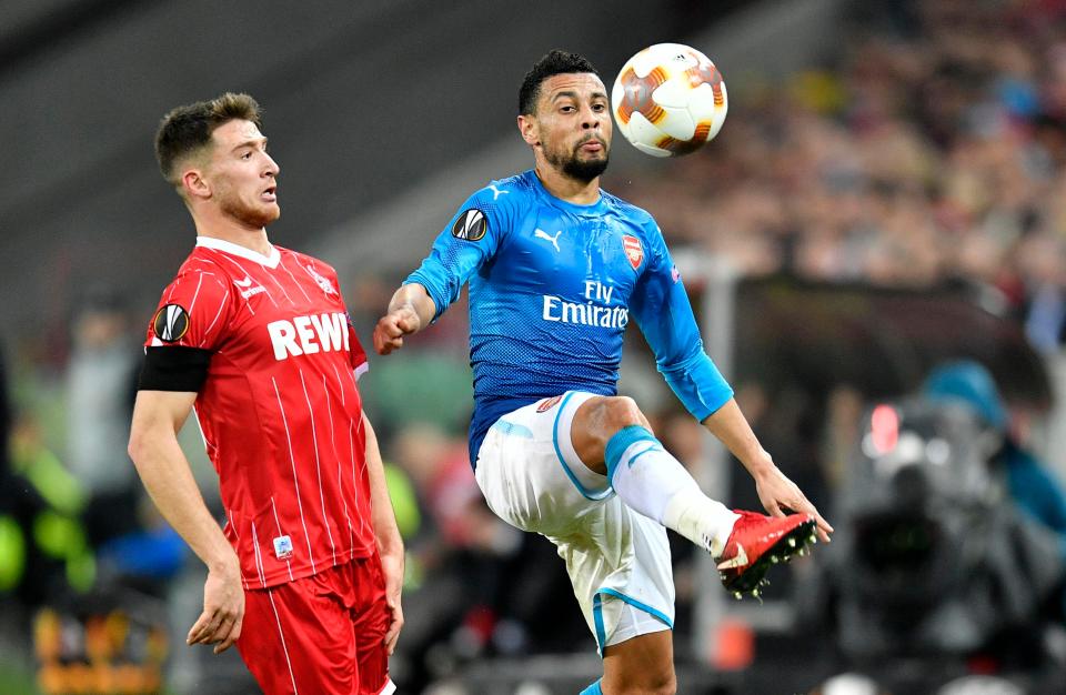  Francis Coquelin came within inches of ending his stunning Arsenal goal drought