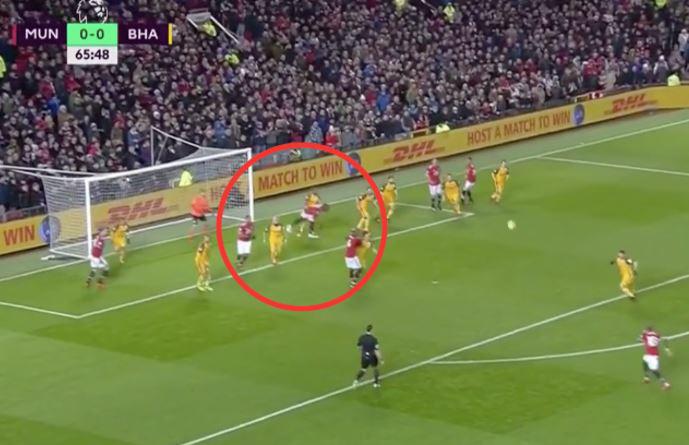  The Belgian striker failed with his first attempt of kicking the defender